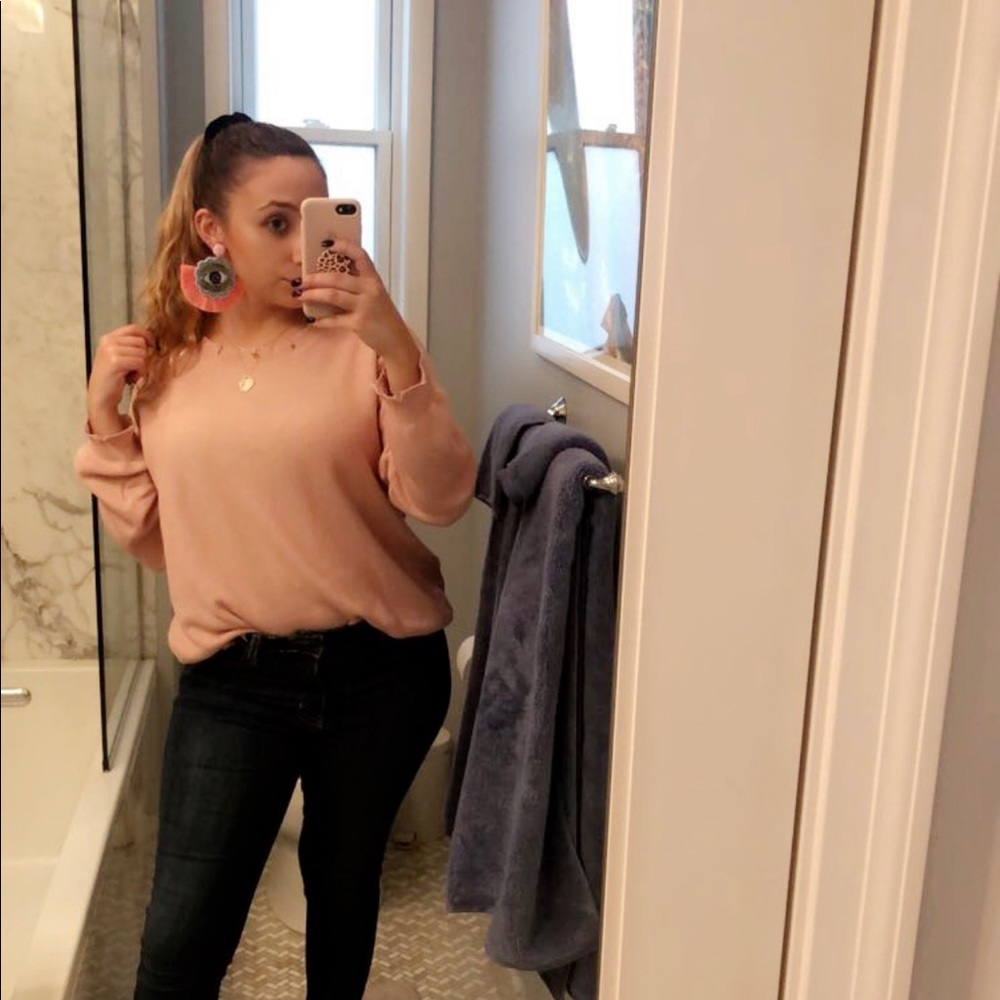 Pink ASOS sweater size large